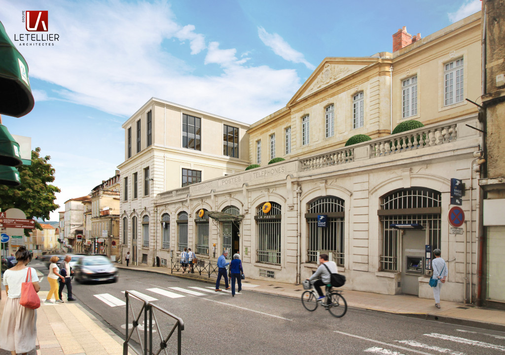 residence seniors auch - Vue Rue Gambetta-LETELLIERARCHITECTES 2048x1440