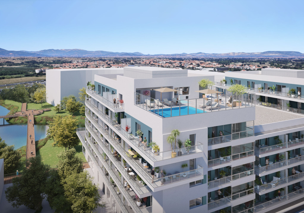 residence seniors jardins arcadie _CANET EN ROUSSILLON_VUE_AER_03 2048x1440