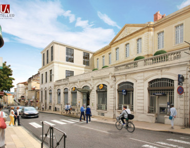 residence seniors auch - Vue Rue Gambetta-LETELLIERARCHITECTES 640x500