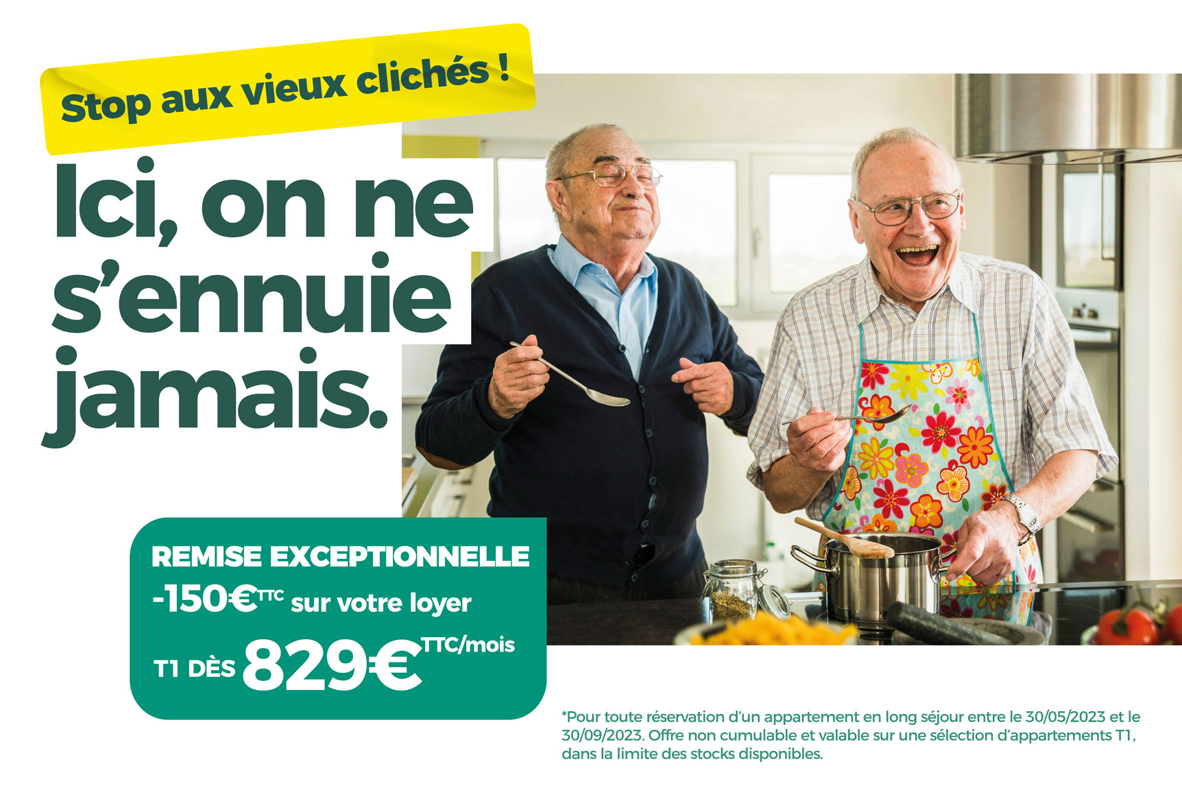 Résidence Seniors Colmar - Offre loyer jusqu'au 30.09.23