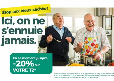 Résidence Seniors Les Jardins Arcadie Offre -20% sur T2